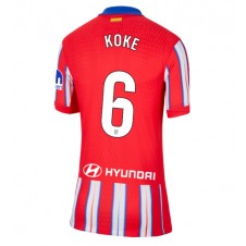 Atletico Madrid Koke #6 Hemmatröja Dam 2024-25 Korta ärmar